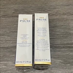 Pause Cooling Mist and Collagen Boosting Moisturizer Set NIB sealed